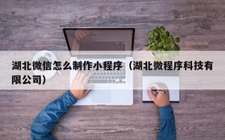 北京湖北微信怎么制作小程序（湖北微程序科技有限公司）